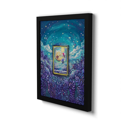 GG11 Lunatone - Extended Artwork Framed Pokemon Card Display