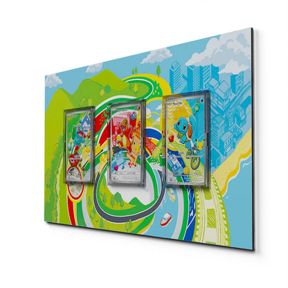 3-Pack First Partners Bundle - Extended Artwork Pokemon Cards Display