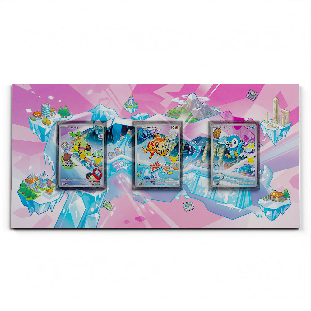 Gen #2 First Partners - Extended Artwork Pokemon Cards Display