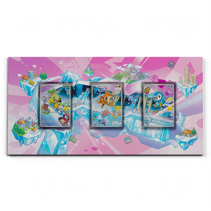 Gen #2 First Partners - Extended Artwork Pokemon Cards Display