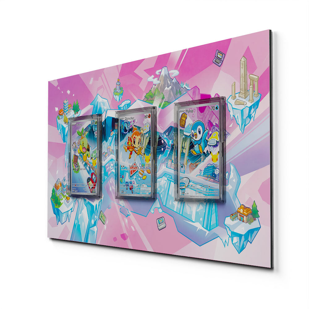 3-Pack First Partners Bundle - Extended Artwork Pokemon Cards Display