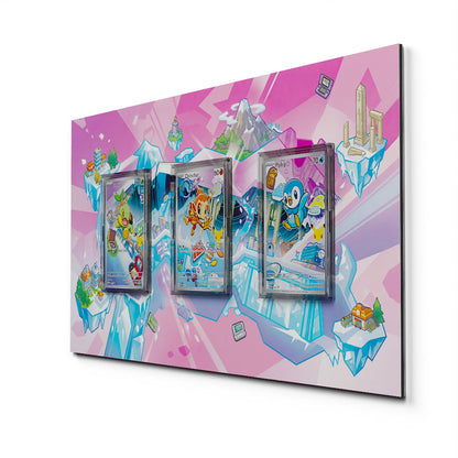 3-Pack First Partners Bundle - Extended Artwork Pokemon Cards Display
