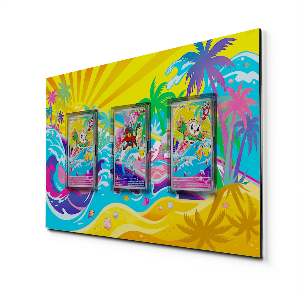 3-Pack First Partners Bundle - Extended Artwork Pokemon Cards Display