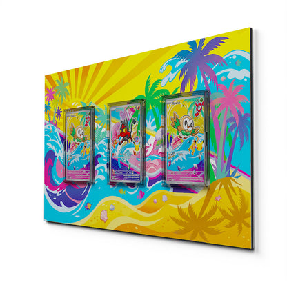 3-Pack First Partners Bundle - Extended Artwork Pokemon Cards Display