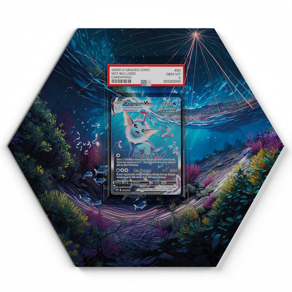 SWSH182 Vaporeon VMAX - Extended Artwork Pokemon Card Display