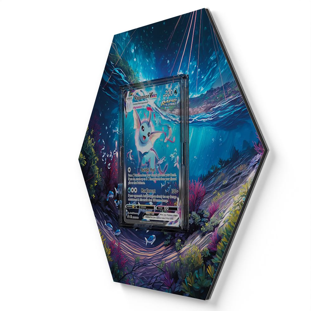 SWSH182 Vaporeon VMAX - Extended Artwork Pokemon Card Display