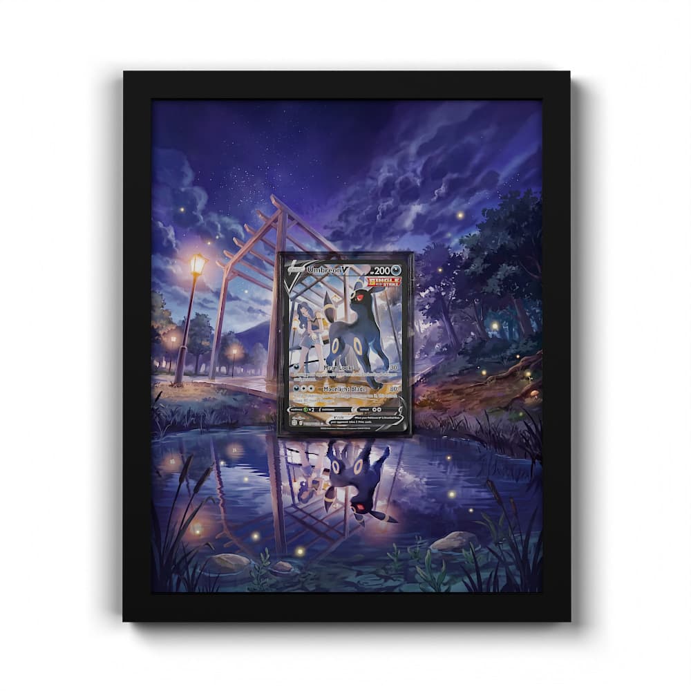 TG22/TG30 Umbreon V - Extended Artwork Framed Pokemon Card Display