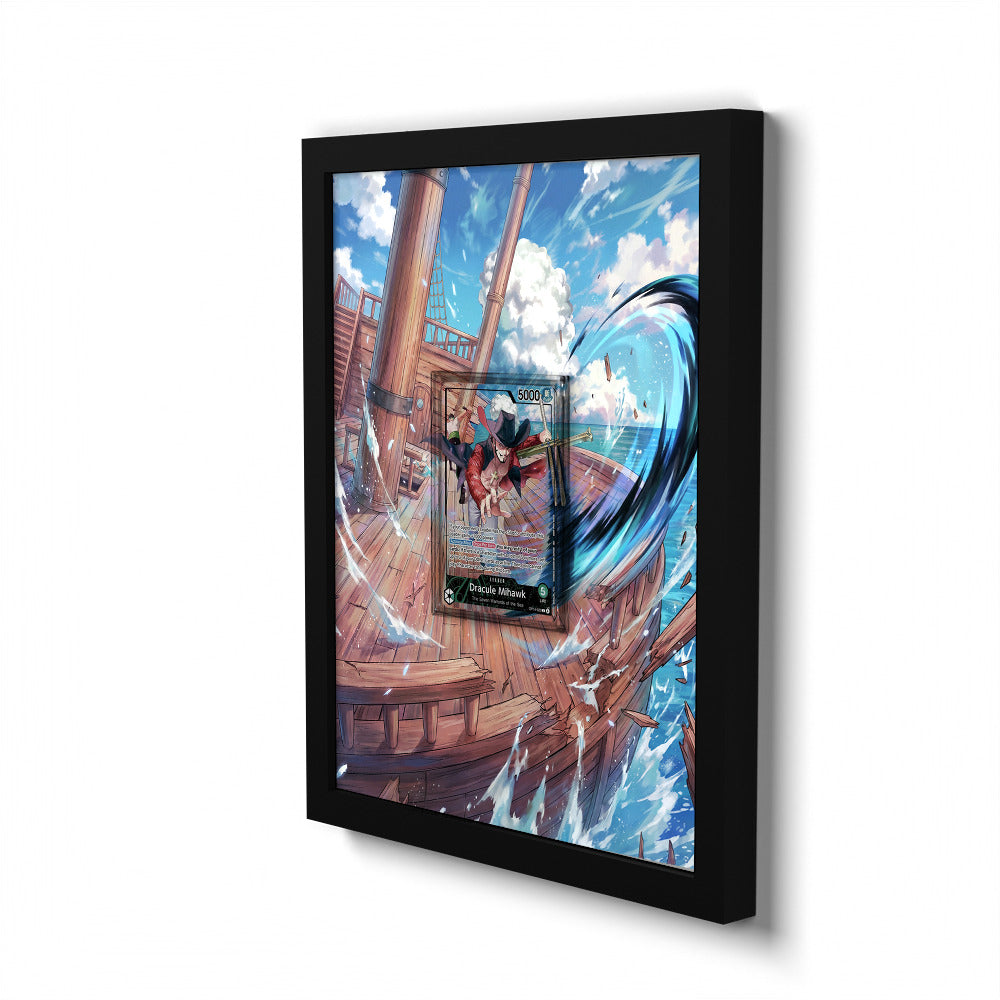 OP14-020 Dracule Mihawk (2026 PSA Magazine Promo) - Extended Artwork One Piece Card Frame