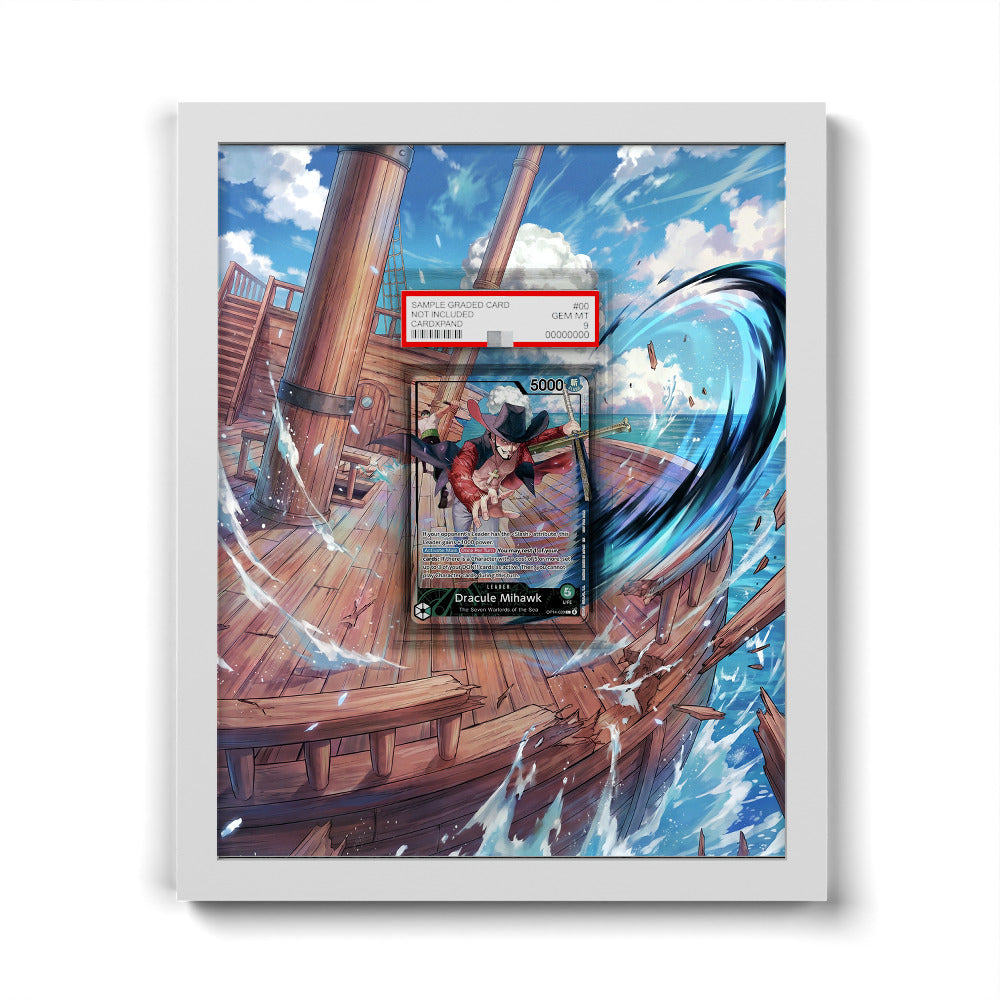 OP14-020 Dracule Mihawk (2026 PSA Magazine Promo) - Extended Artwork One Piece Card Frame
