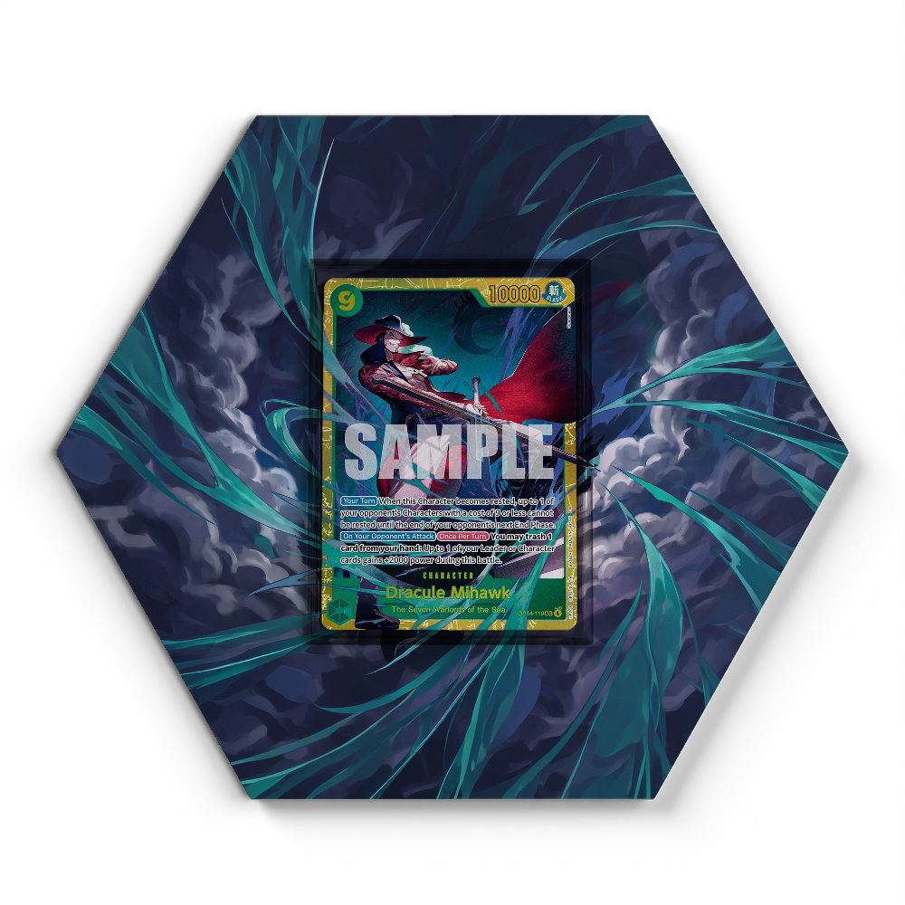 OP14-119 Dracule Mihawk (Manga) - The Azure Sea's Seven (OP14) - Extended Artwork One Piece Card Display