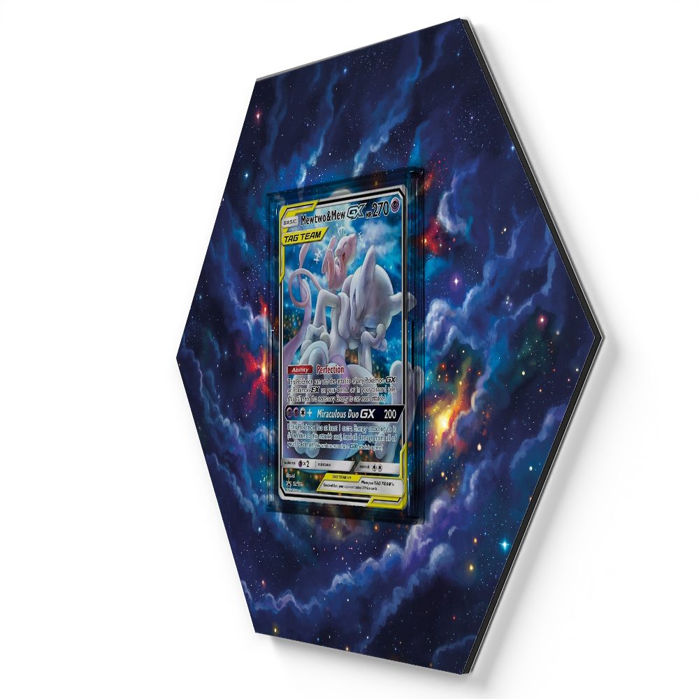 SM191 Mewtwo & Mew GX - Extended Artwork Pokemon Card Display