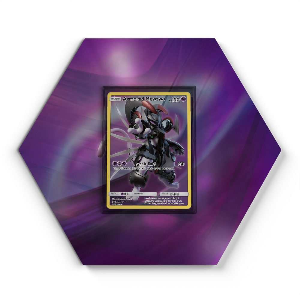 SM228 Armored Mewtwo - Extended Artwork Pokemon Card Display