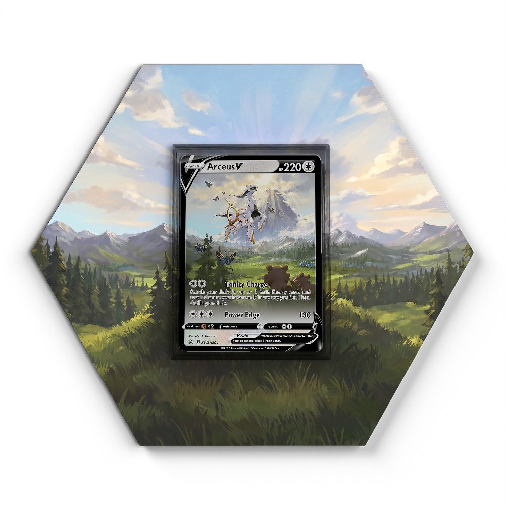 SWSH204 Arceus - Extended Artwork Trading Card Display