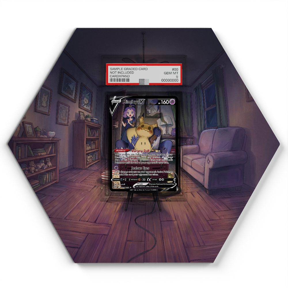 TG16/TG30 Mimikyu V - Extended Artwork Pokemon Card Display