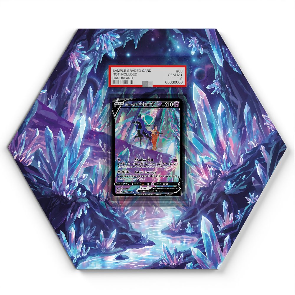 TG17/TG30 Shadow Rider Calyrex V - Extended Artwork Pokemon Card Display