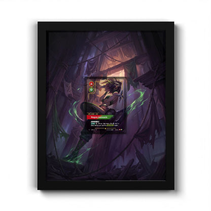 VEN 189*/166 Akali - Rogue Assassin Overnumbered - Extended Artwork Riftbound Card Frame
