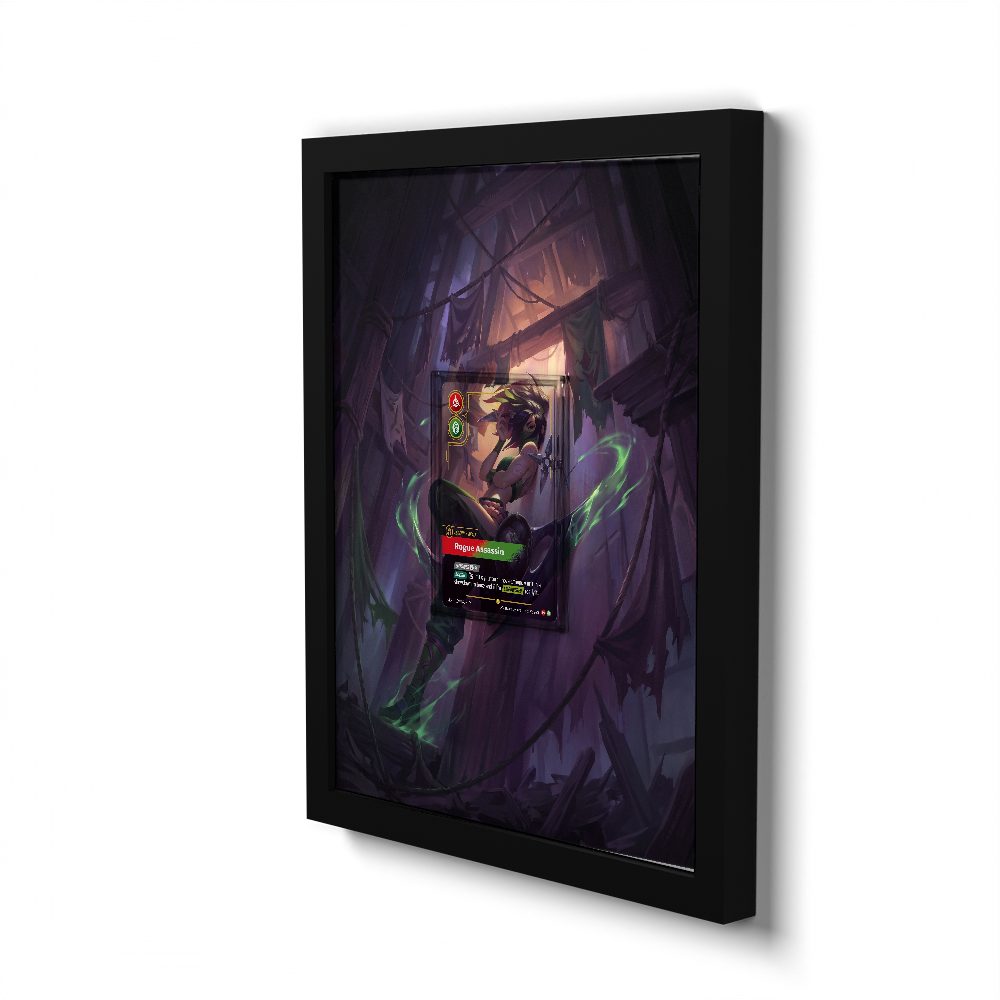 VEN 189*/166 Akali - Rogue Assassin Overnumbered - Extended Artwork Riftbound Card Frame