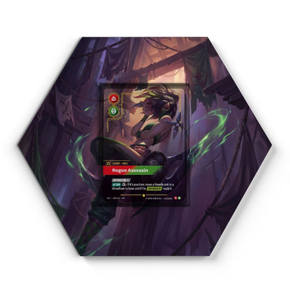 VEN 189*/166 Akali - Rogue Assassin Overnumbered - Extended Artwork Riftbound Card Display