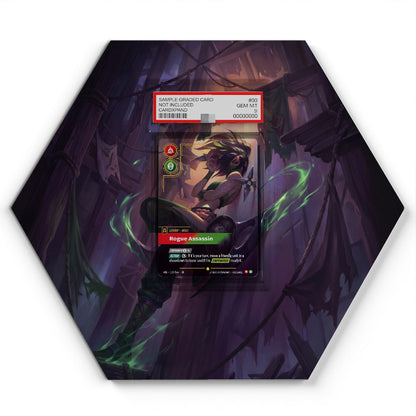 VEN 189*/166 Akali - Rogue Assassin Overnumbered - Extended Artwork Riftbound Card Display