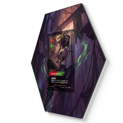 VEN 189*/166 Akali - Rogue Assassin Overnumbered - Extended Artwork Riftbound Card Display