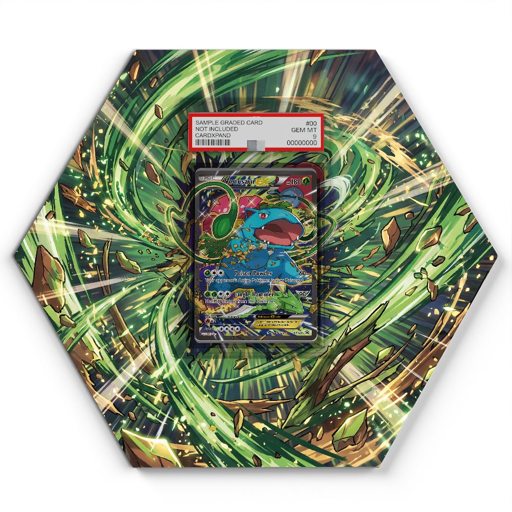 XY123 Venusaur ex - Extended Artwork Pokemon Card Display