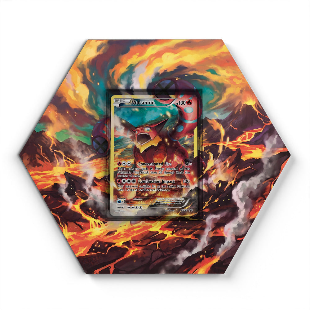 XY185 Volcanion - Extended Artwork Pokemon Card Display